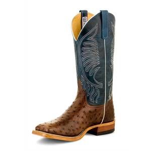 NEW ANDERSON BEAN BOOTS women's ostrich kango leather sole exotic boot in dark_b
